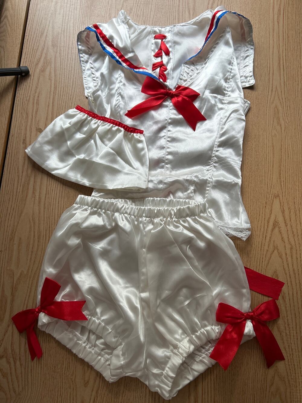 #5 New Women's 3Pc super Sexy Sailor Halloween 🎃Costume Stretchy size Xs/Small